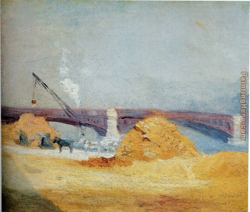 Pont du Carrousel in the Fog painting - Edward Hopper Pont du Carrousel in the Fog art painting